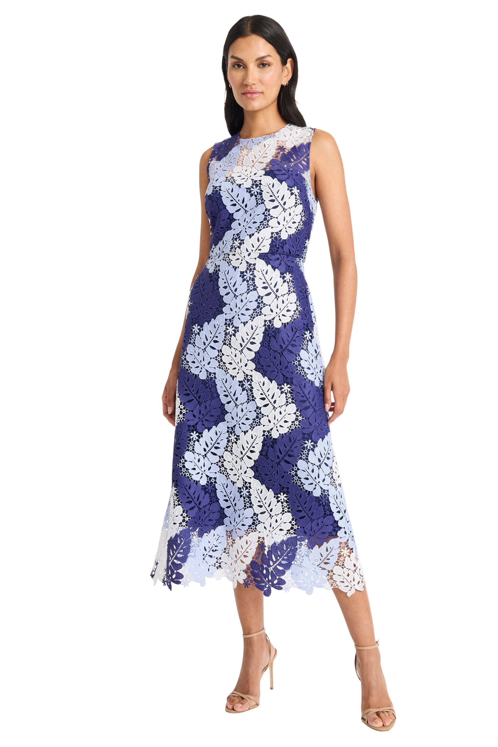 Rinna Ombre Sleeveless Lace Midi - Image 3