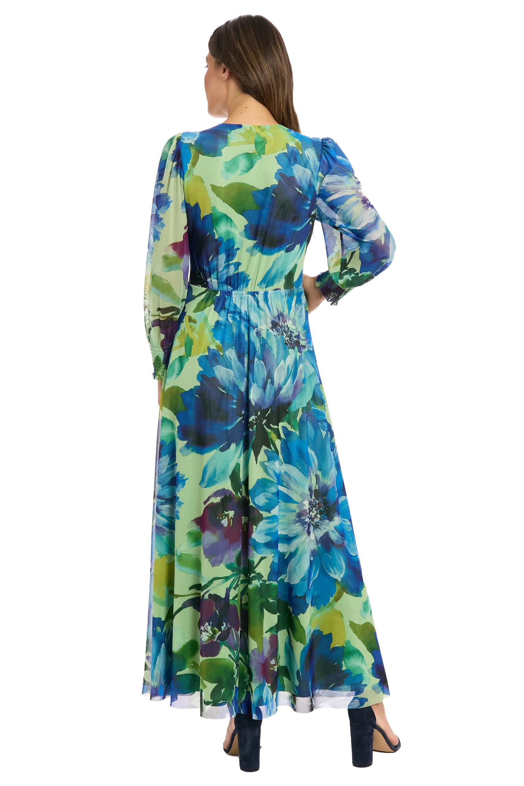 Ruth Long Bishop Sleeve Maxi in Majestic Garden - Image 12