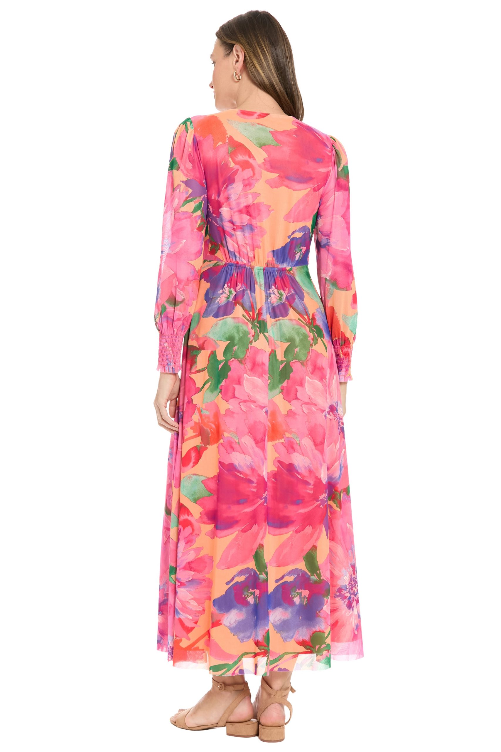 Ruth Long Bishop Sleeve Maxi in Majestic Garden - Image 3