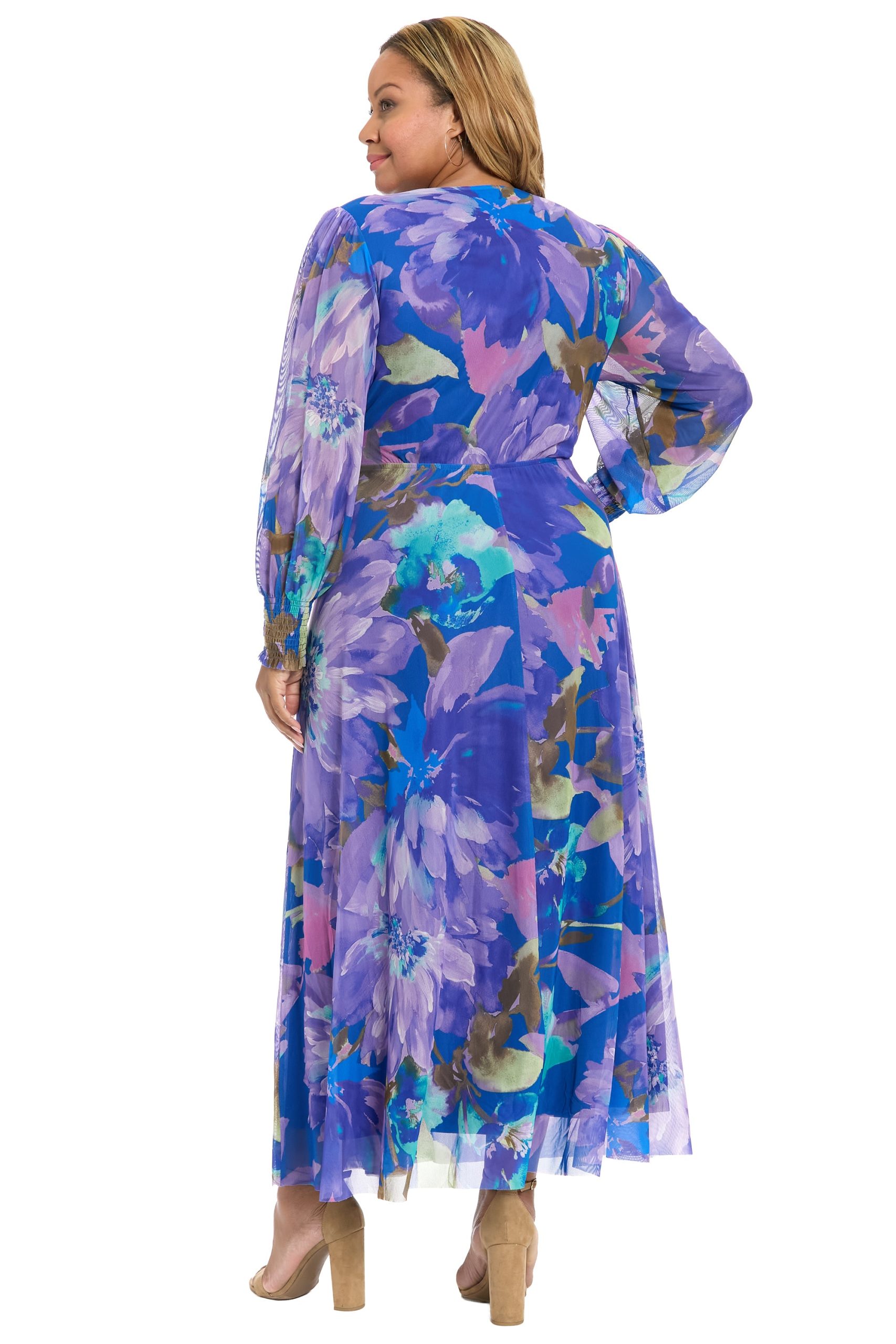 Ruth Long Bishop Sleeve Maxi in Majestic Garden - Image 7