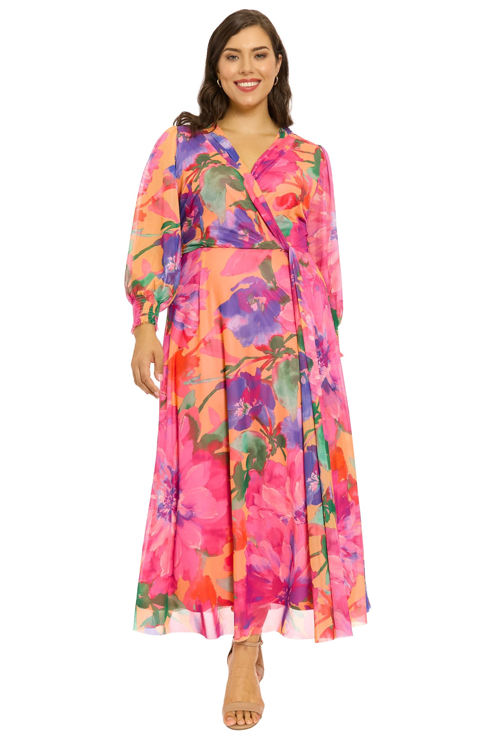 Ruth Long Bishop Sleeve Maxi in Majestic Garden - Image 4