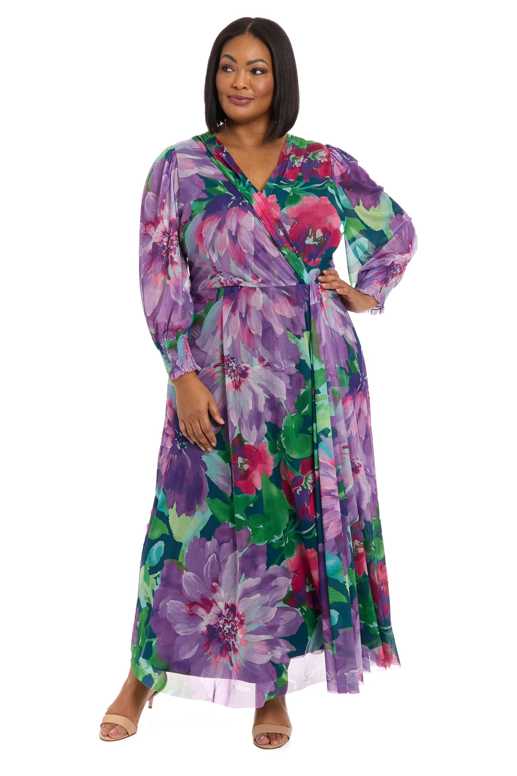 Ruth Long Bishop Sleeve Maxi in Majestic Garden - Image 20