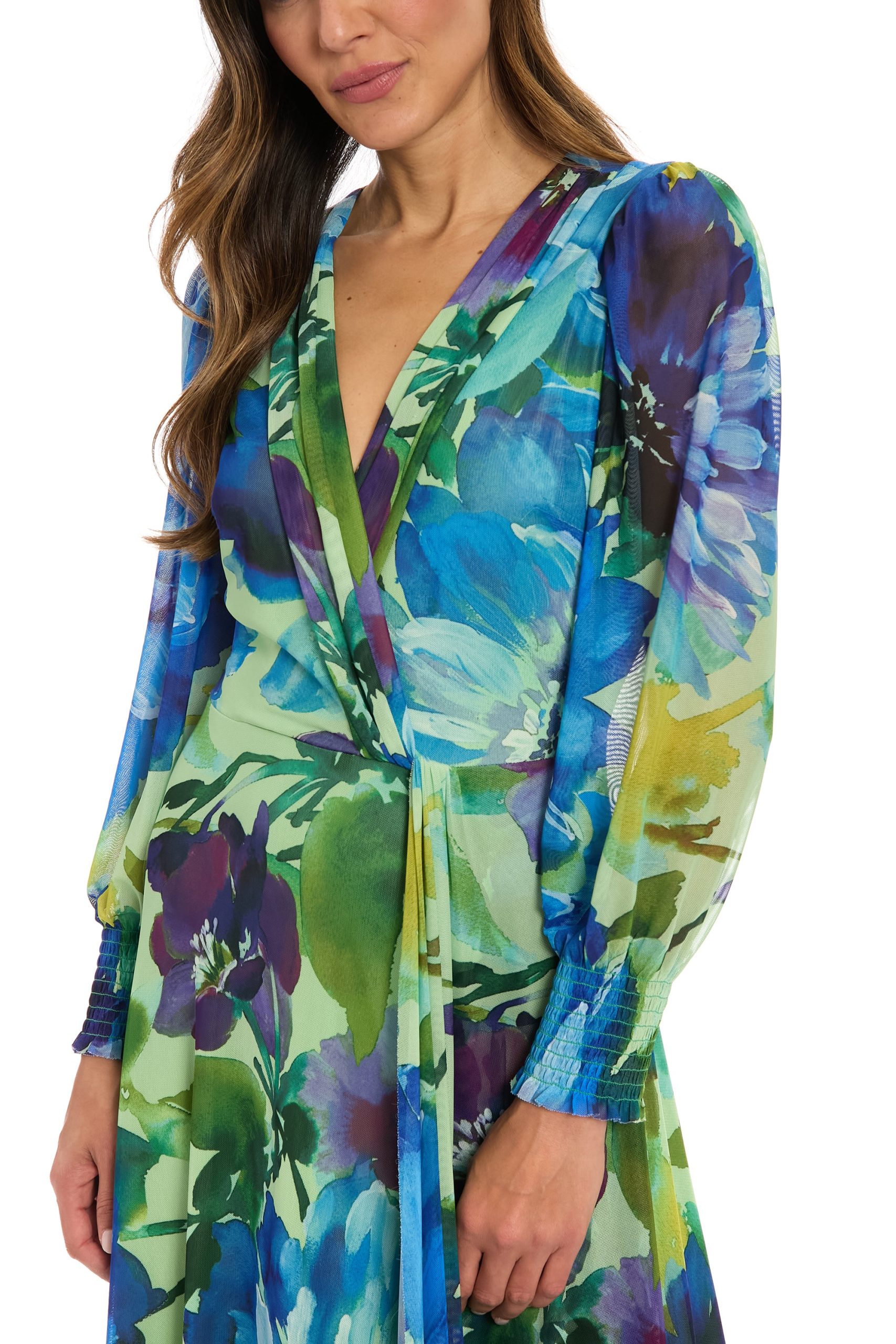 Ruth Long Bishop Sleeve Maxi in Majestic Garden - Image 10