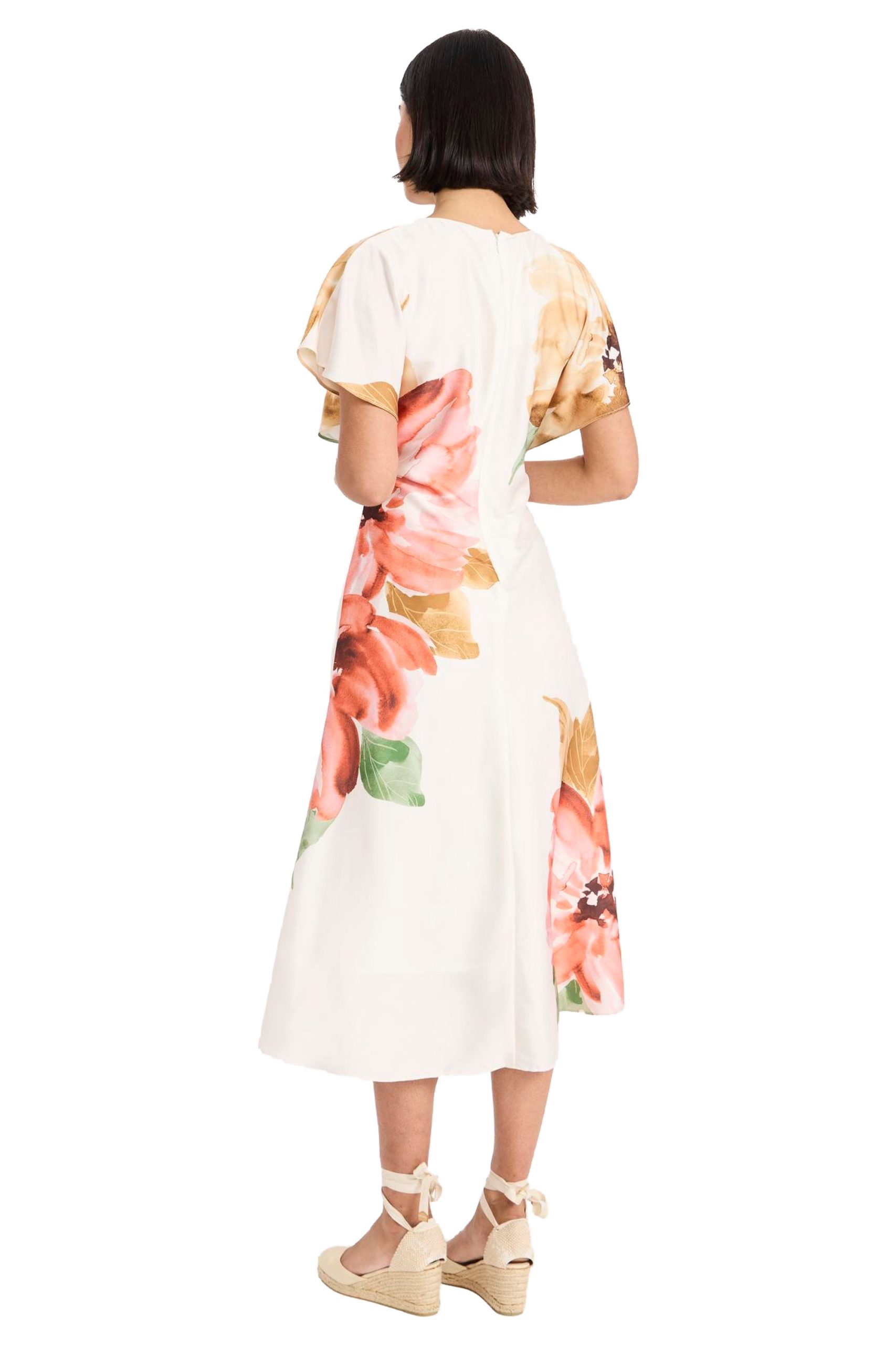 Bree Relaxed Flutter Sleeve Midi Dress - Image 5