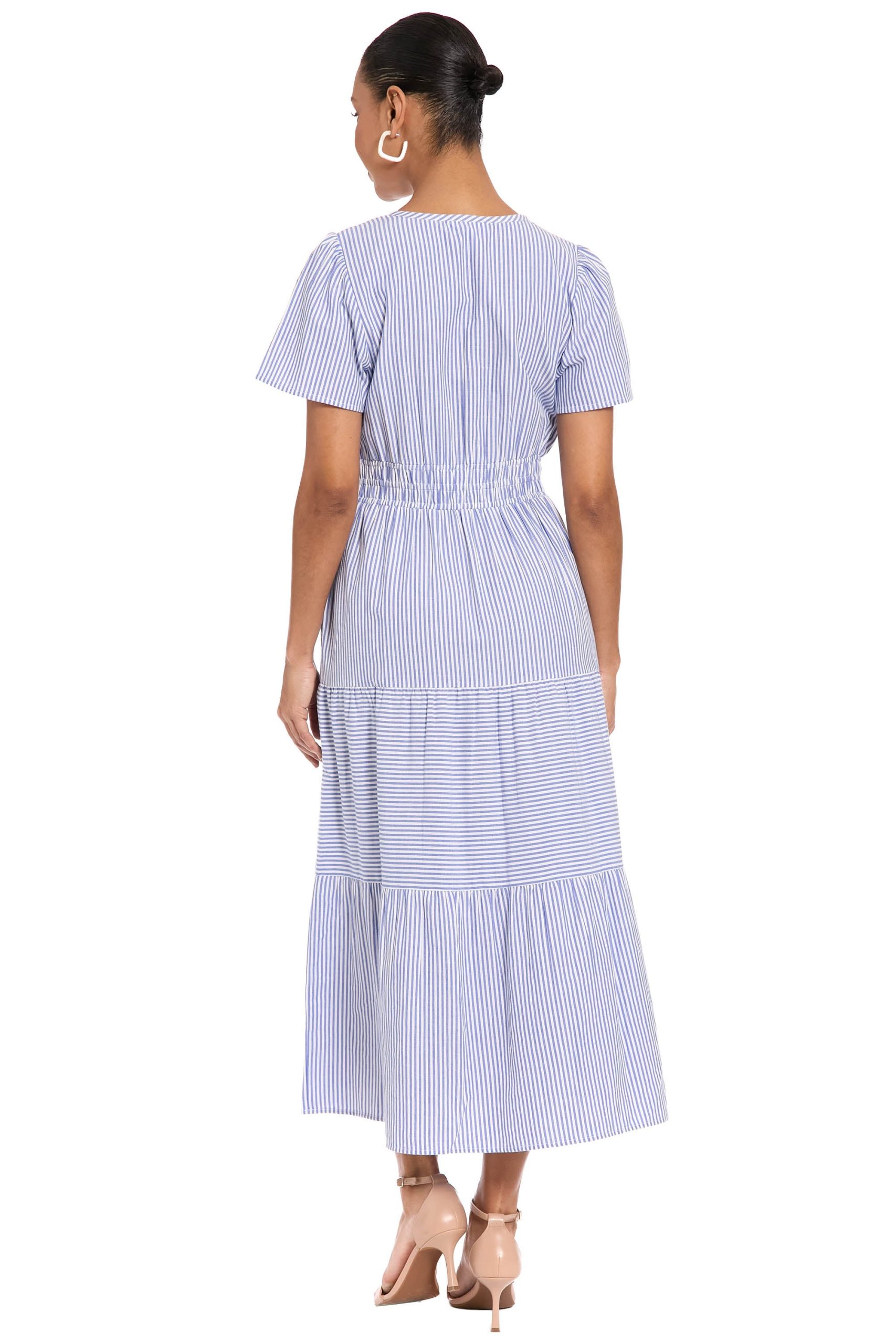 Rachael Striped Elastic Waist Midi - Image 4