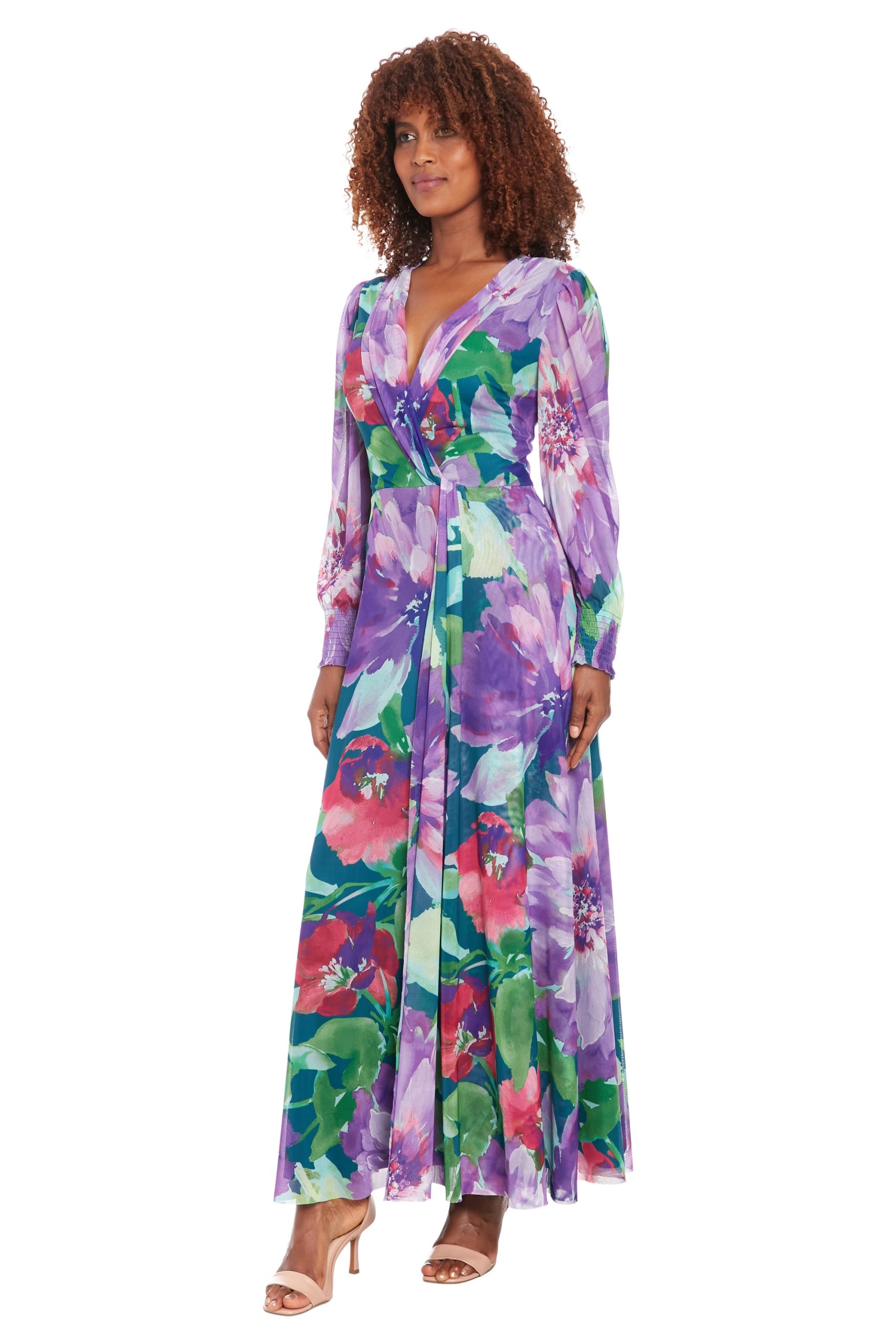 Ruth Long Bishop Sleeve Maxi in Majestic Garden - Image 18