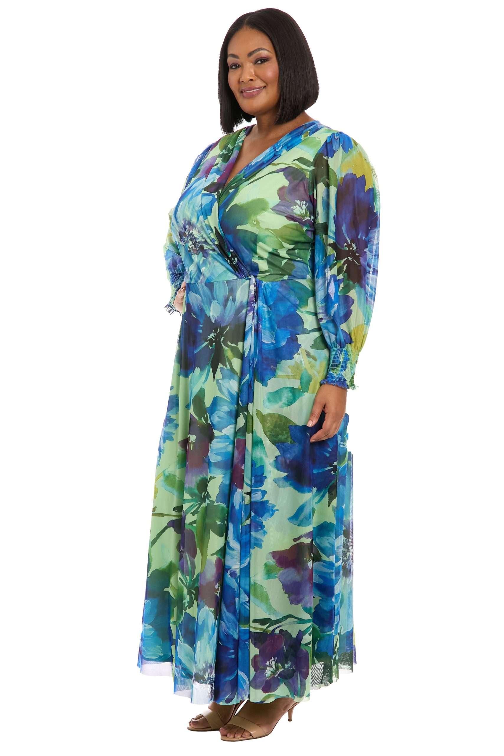 Ruth Long Bishop Sleeve Maxi in Majestic Garden - Image 15