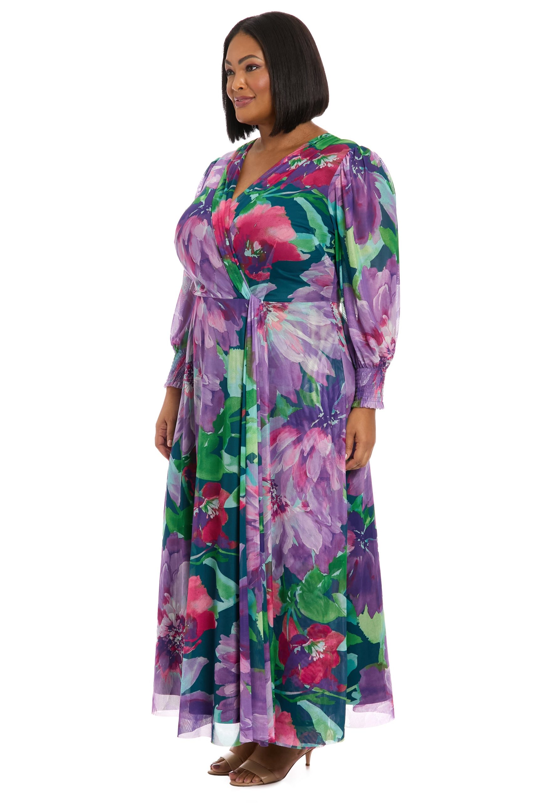 Ruth Long Bishop Sleeve Maxi in Majestic Garden - Image 22