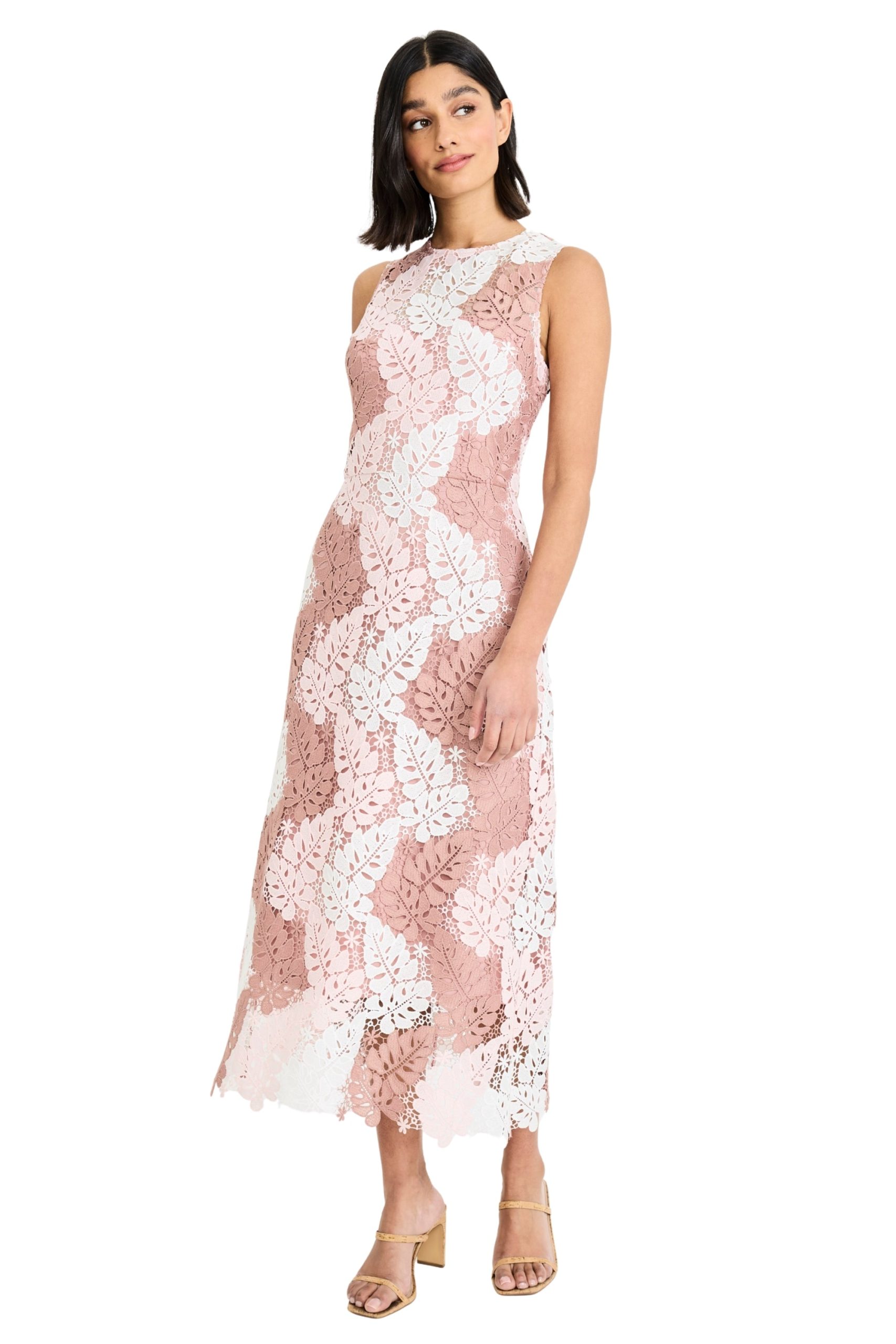 Rinna Ombre Sleeveless Lace Midi - Image 6